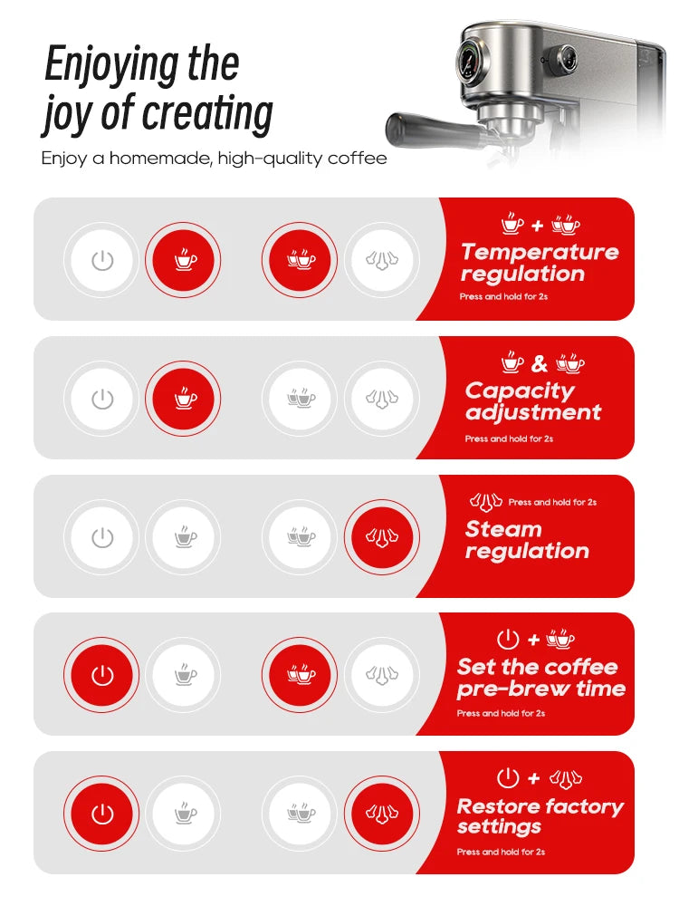 20 Bar Professional Espresso Machine