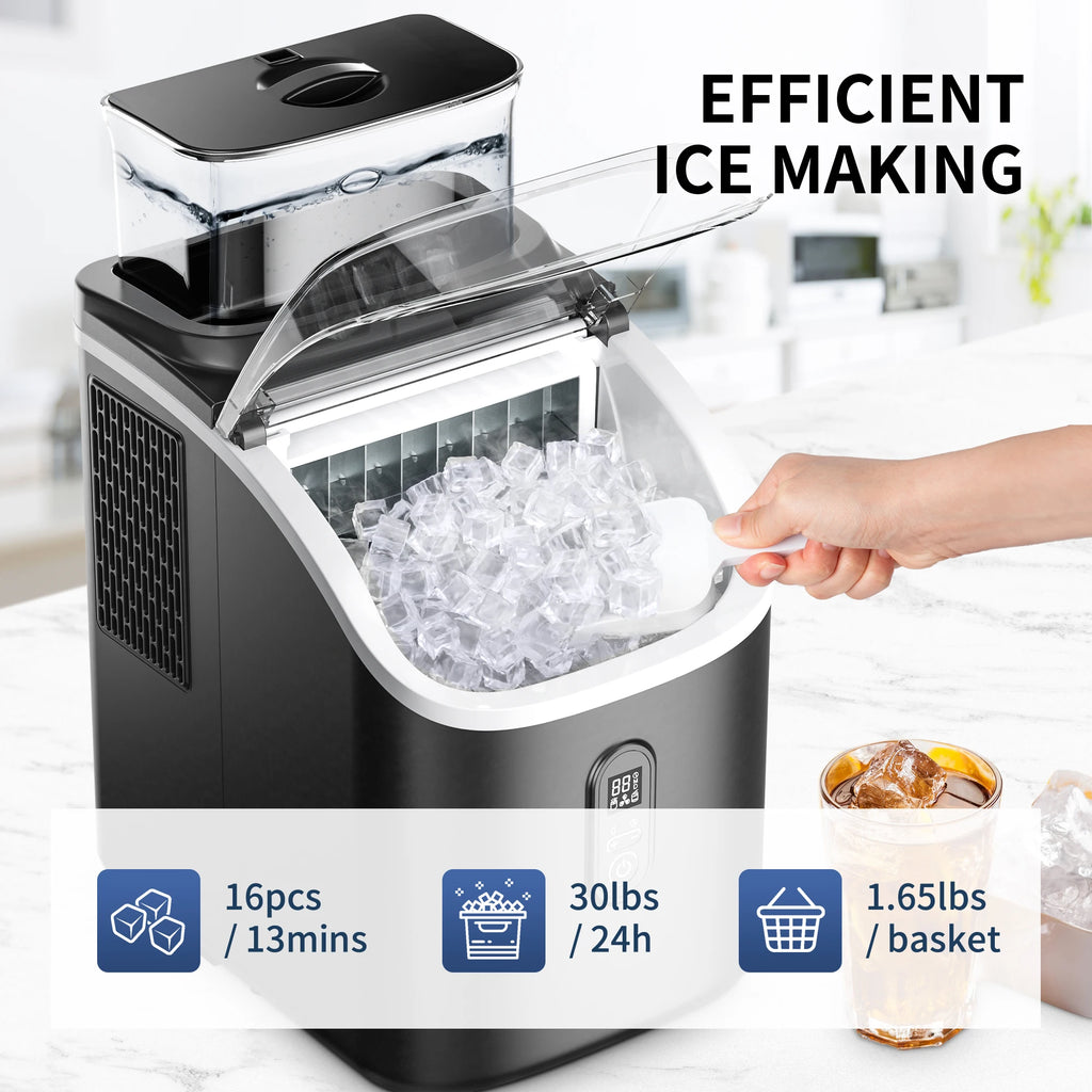Countertop Ice Maker 34lbs Fast Auto-Clean