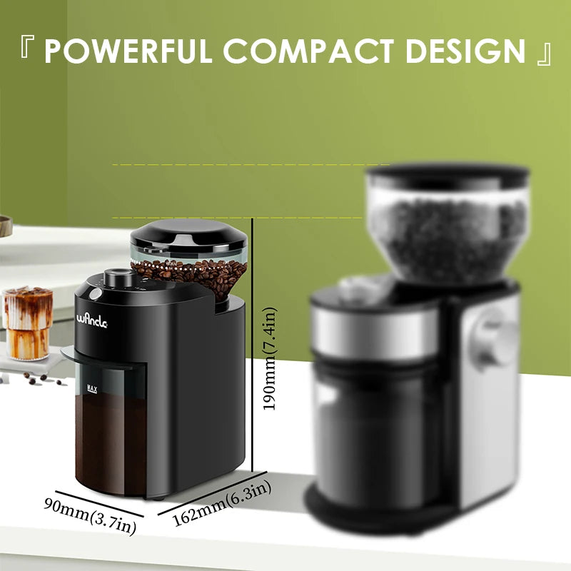 Wancle Adjustable Conical Burr Coffee Grinder