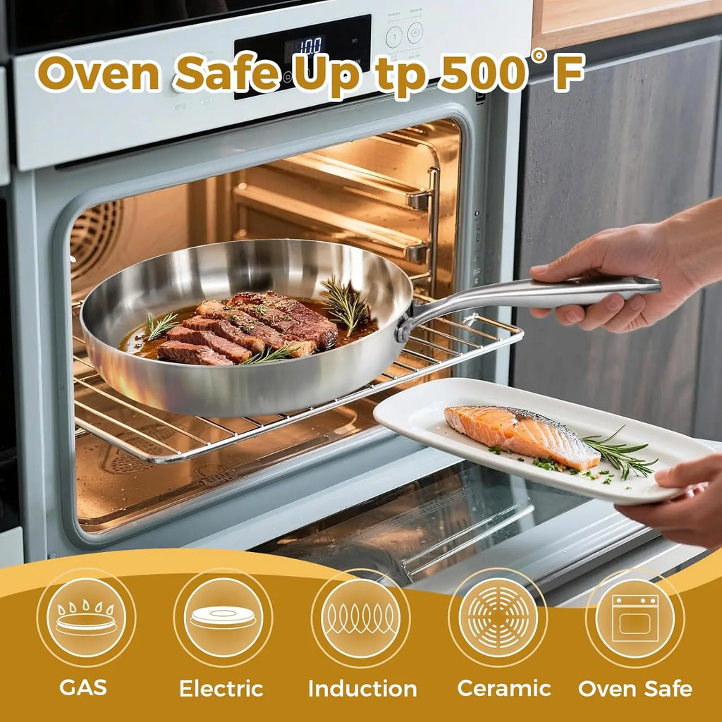 Nonstick Stainless Steel Cooking Pan