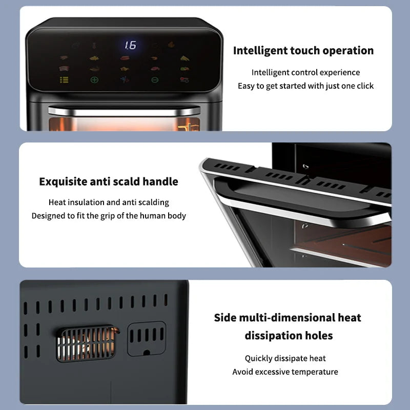 10L Large Capacity Oil-Free Air Fryer