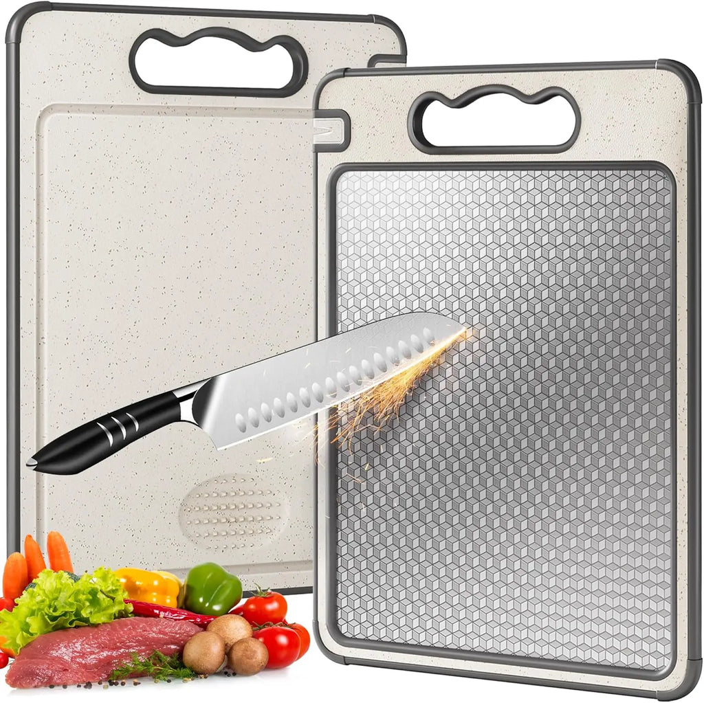 Double Sided Stainless Steel Cutting Board
