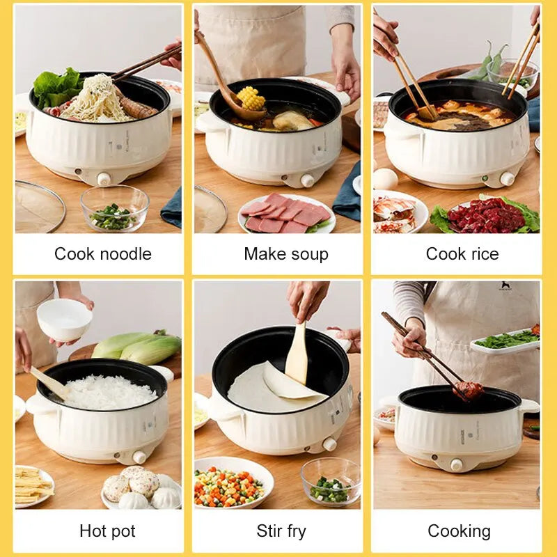 Compact Electric Hot Pot Rice Cooker