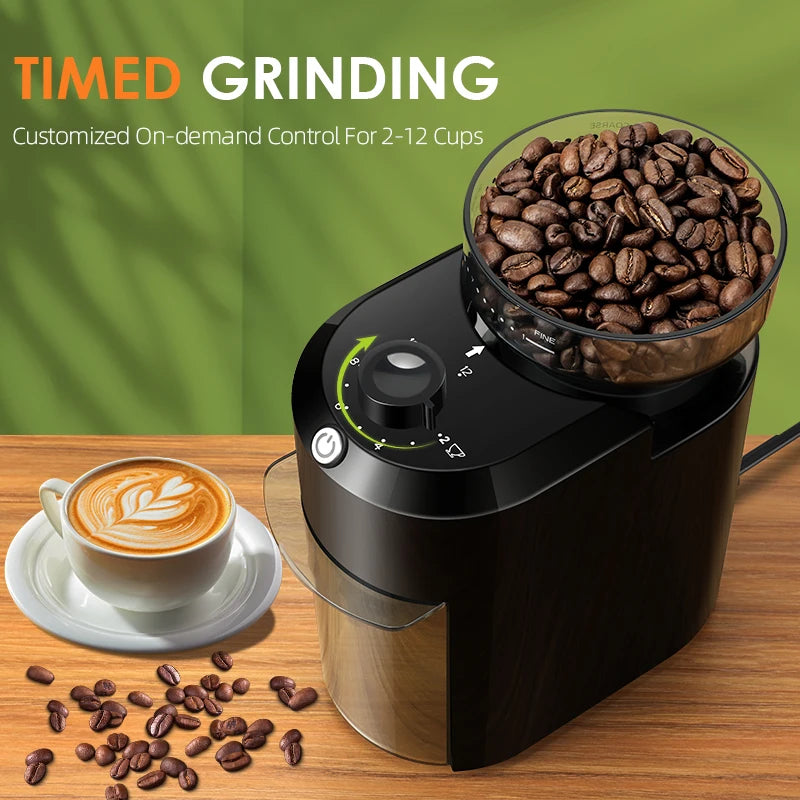 Wancle Adjustable Conical Burr Coffee Grinder